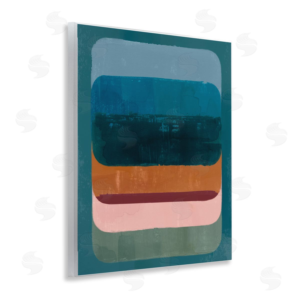 Southwestern Inspired Pattern Wood Plaque Wall Art, Home Decor by Victoria Barnes