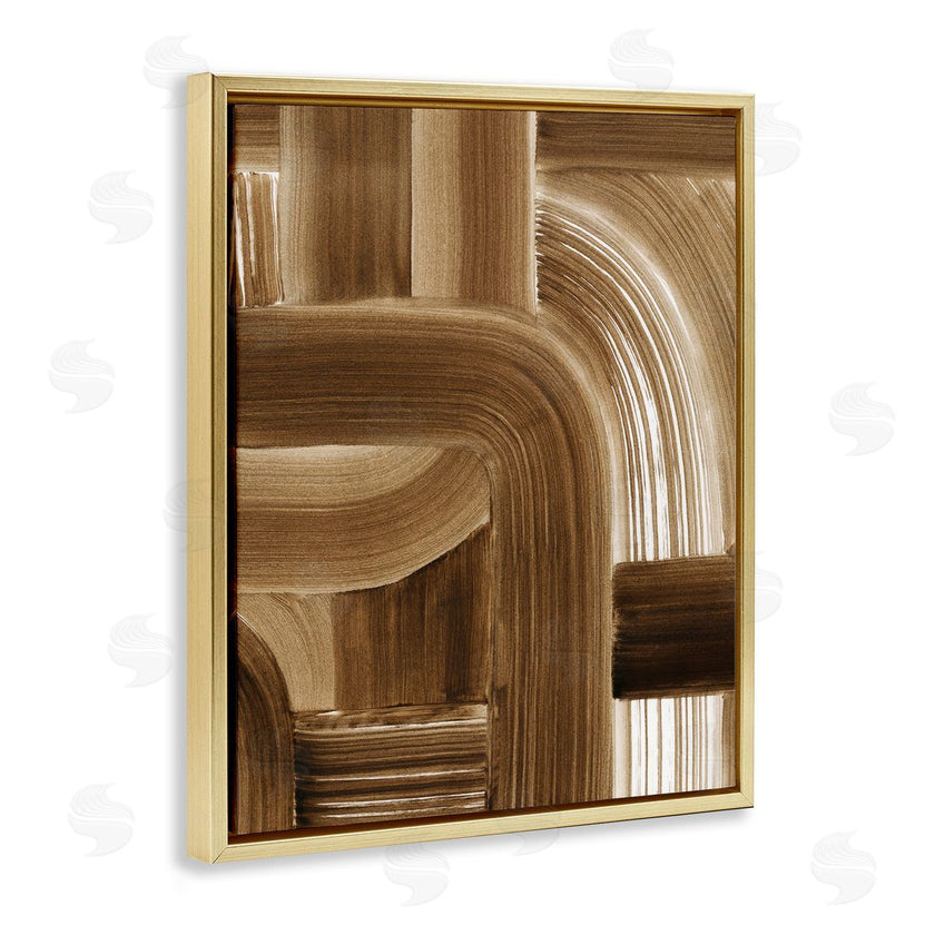 Grace Popp | Brown Curved Paint Strokes
