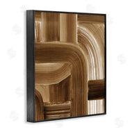 Grace Popp | Brown Curved Paint Strokes