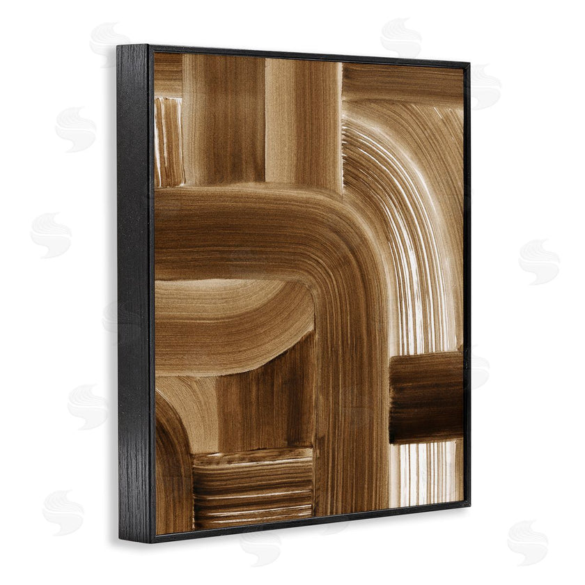 Grace Popp | Brown Curved Paint Strokes