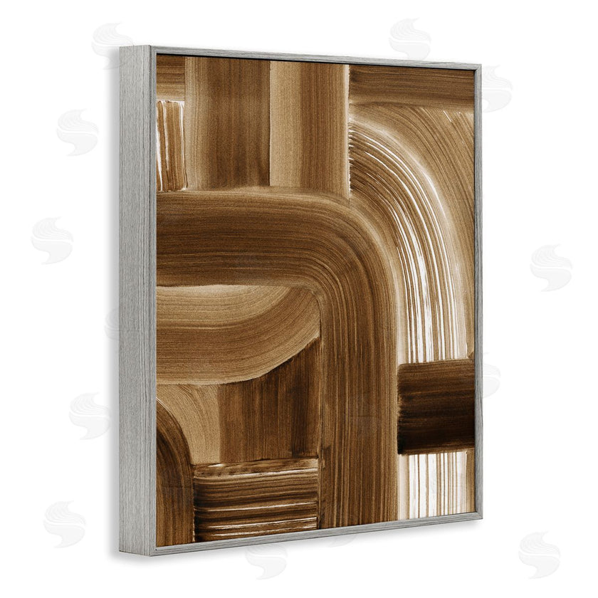 Grace Popp | Brown Curved Paint Strokes