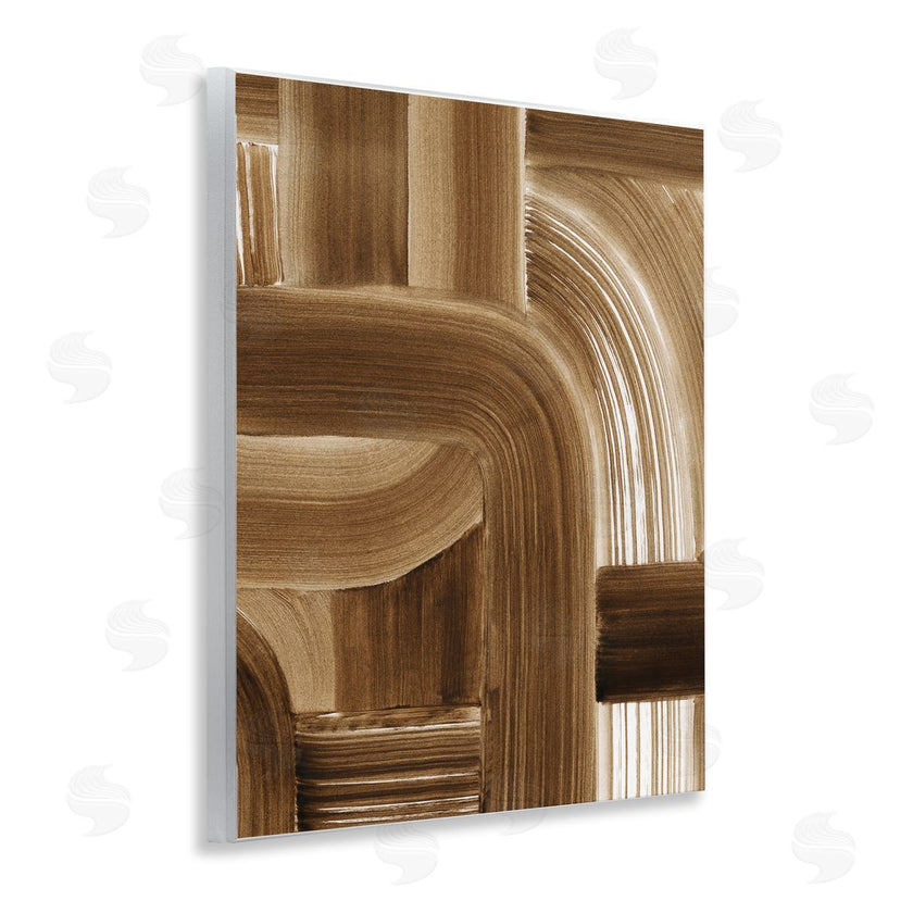 Grace Popp | Brown Curved Paint Strokes
