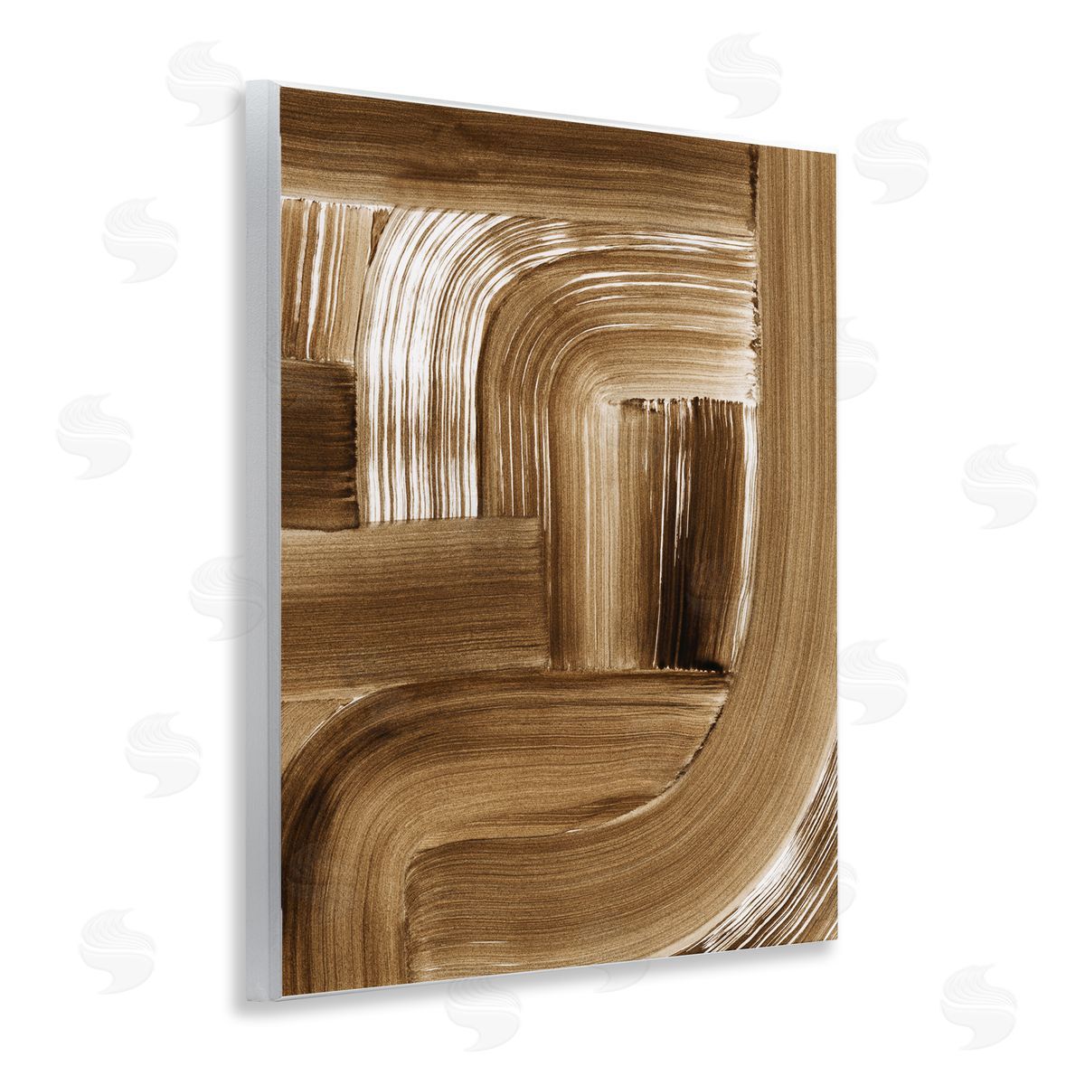 Brown Curved Arches Wood Plaque Wall Art, Home Decor by Grace Popp