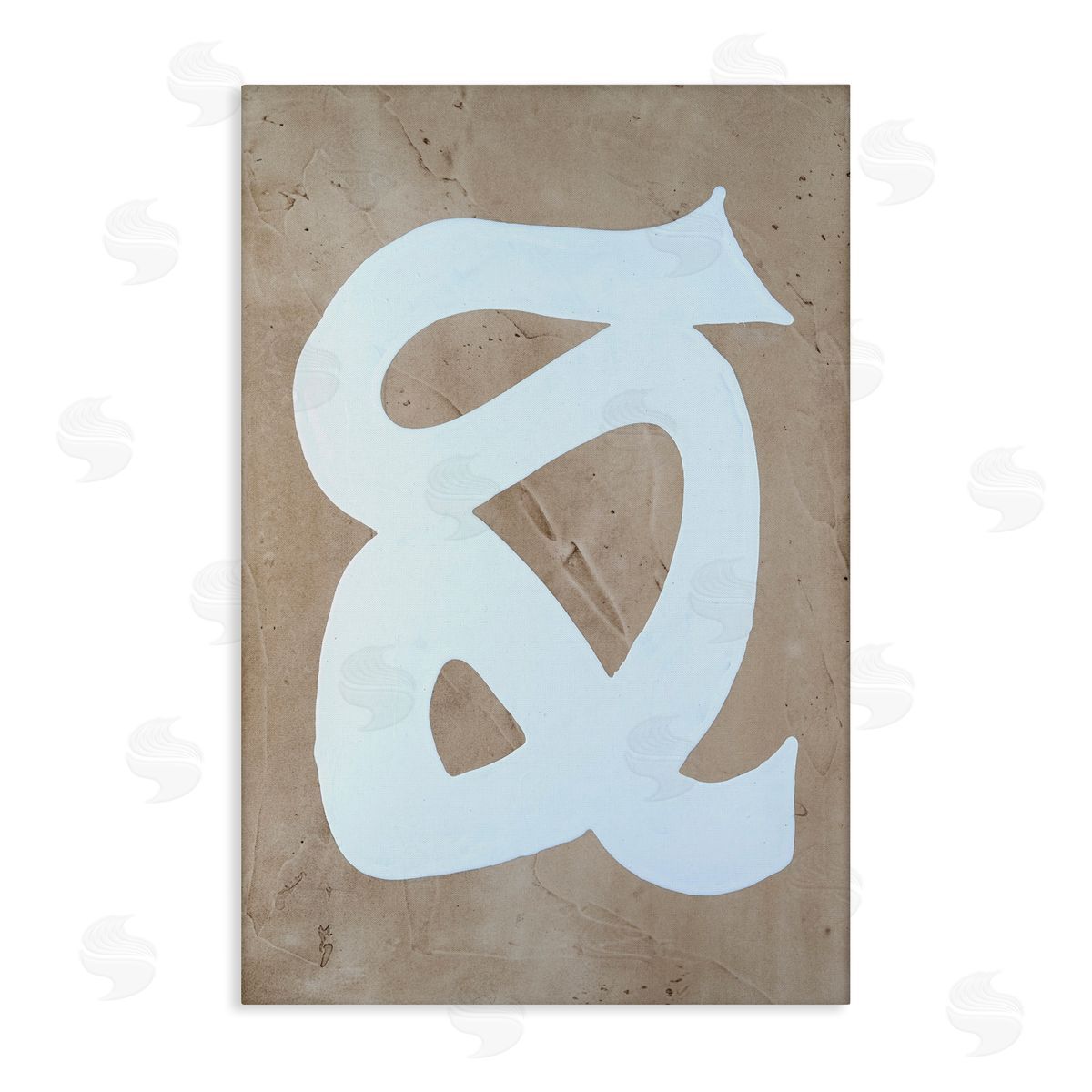 Modern Swirl on Beige Canvas Wall Art, Home Decor by Vanna Lam