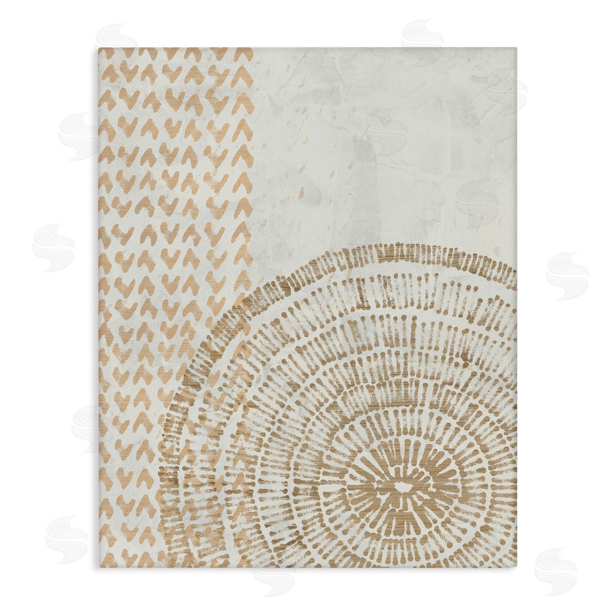 Boho Fractal Patterns Canvas Wall Art, Home Decor by June Erica Vess