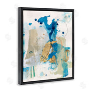 Allison Ford | Blue and Gold Splash Abstract