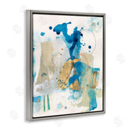 Allison Ford | Blue and Gold Splash Abstract