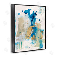 Allison Ford | Blue and Gold Splash Abstract