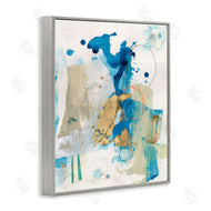 Allison Ford | Blue and Gold Splash Abstract