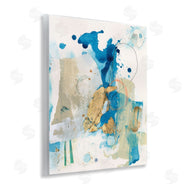Allison Ford | Blue and Gold Splash Abstract