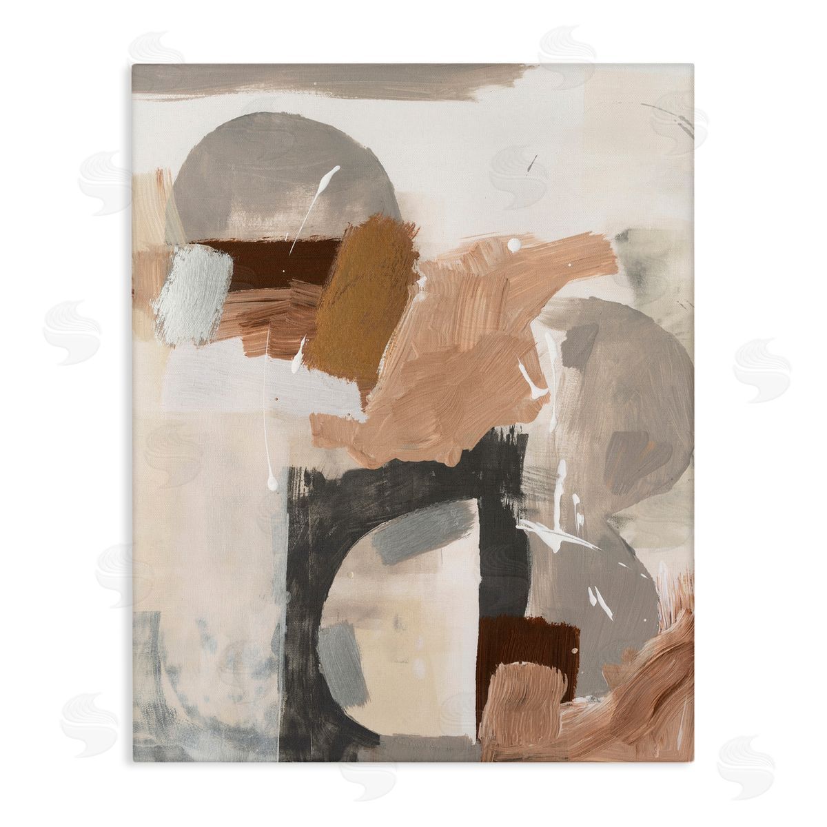 Expressive Desert Abstract Canvas Wall Art, Home Decor by Victoria Barnes