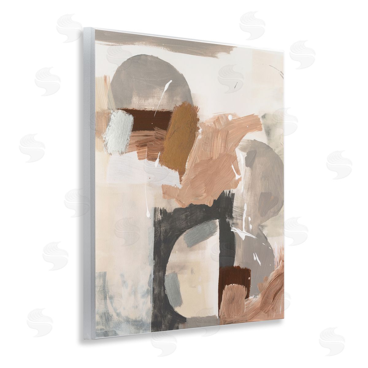 Expressive Desert Abstract Wood Plaque Wall Art, Home Decor by Victoria Barnes