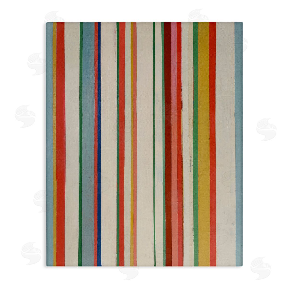 Linear Rustic Stripes Canvas Wall Art, Home Decor by Pippin Schupbach