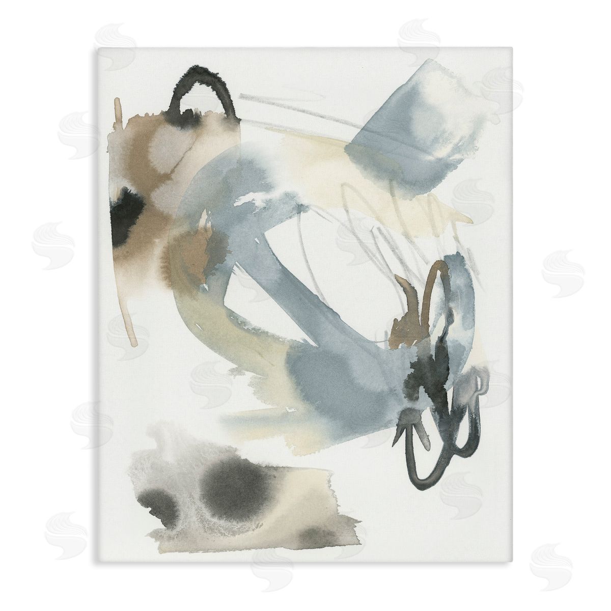 Modern Neutral Watercolor Canvas Wall Art, Home Decor by June Erica Vess