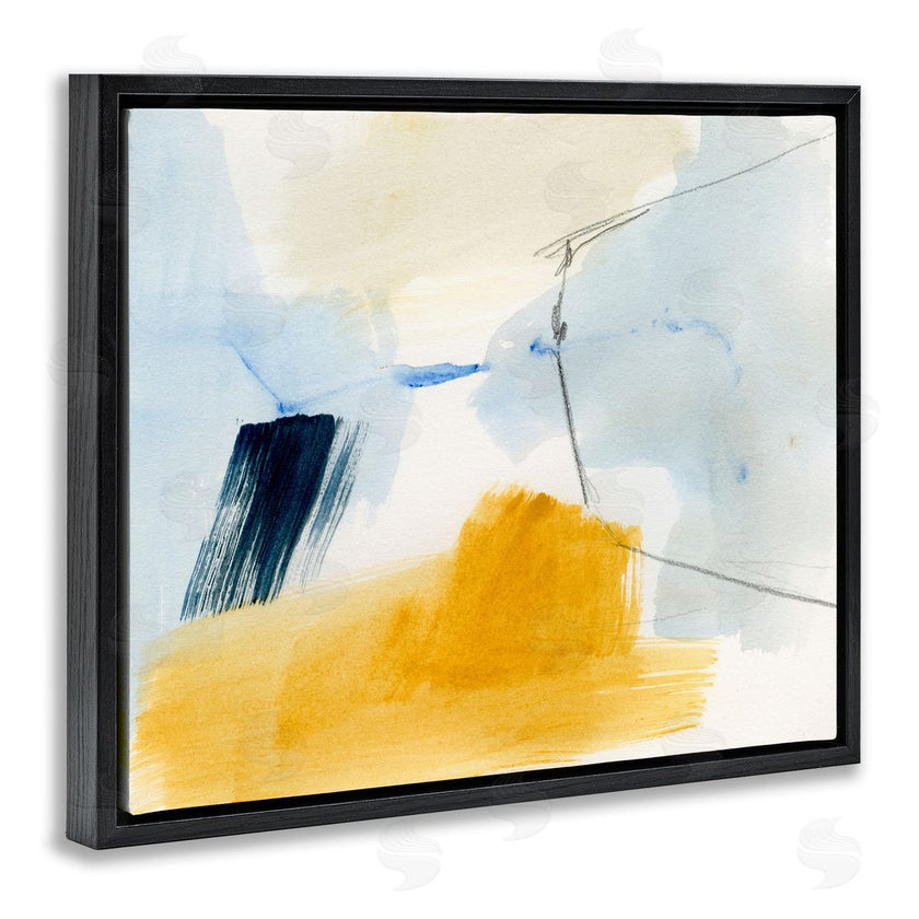 Victoria Barnes | Abstract Paint Yellow Accent