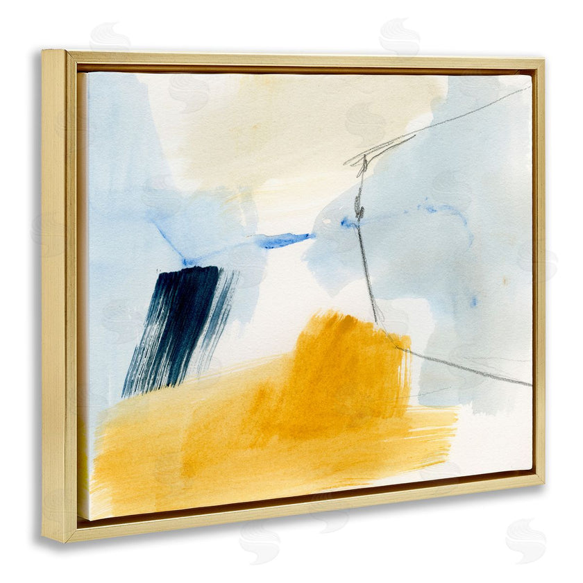 Victoria Barnes | Abstract Paint Yellow Accent