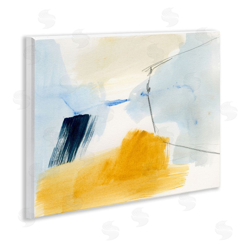 Victoria Barnes | Abstract Paint Yellow Accent