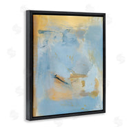 Victoria Barnes | Blue and Gold Organic Abstract