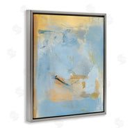 Victoria Barnes | Blue and Gold Organic Abstract