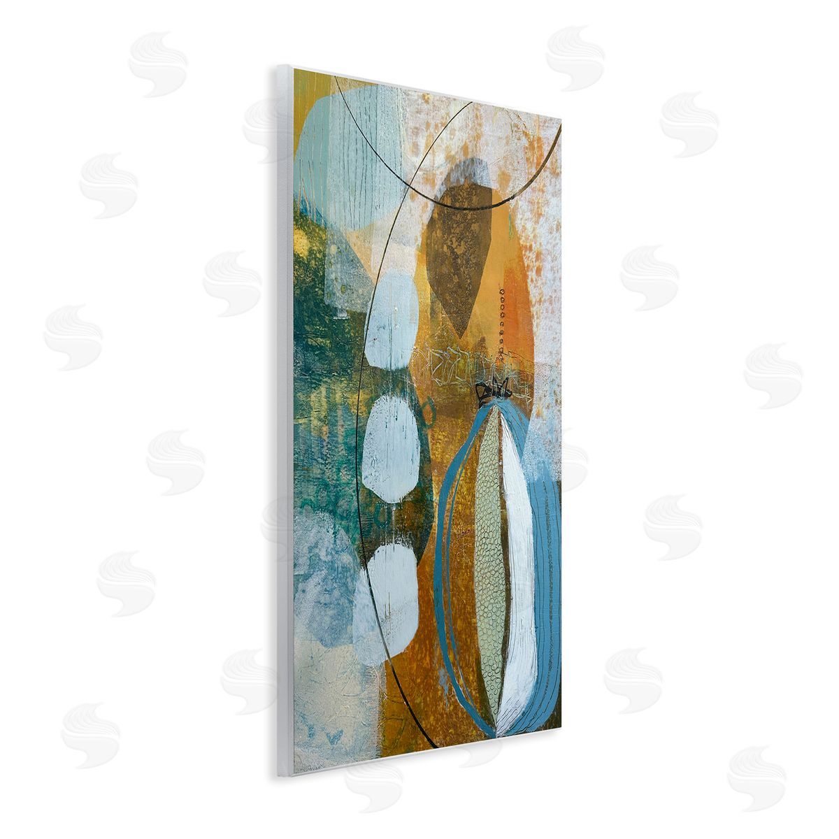 Expressive Distressed Abstract Wood Plaque Wall Art, Home Decor by Pamela K. Beer
