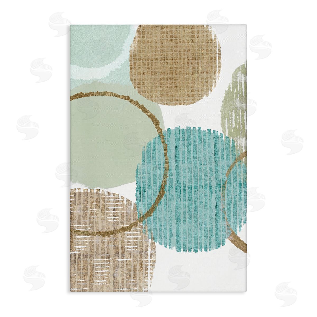 Good Times Ahead Shapes Canvas Wall Art, Home Decor by Flora Kouta