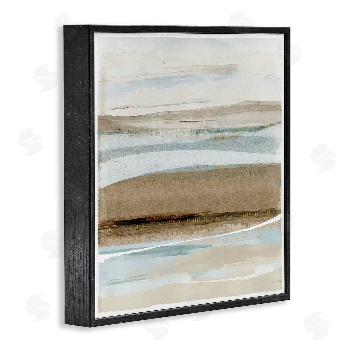 Soft Winter Sands Black Frame Print Wall Art, Home Decor by Flora Kouta
