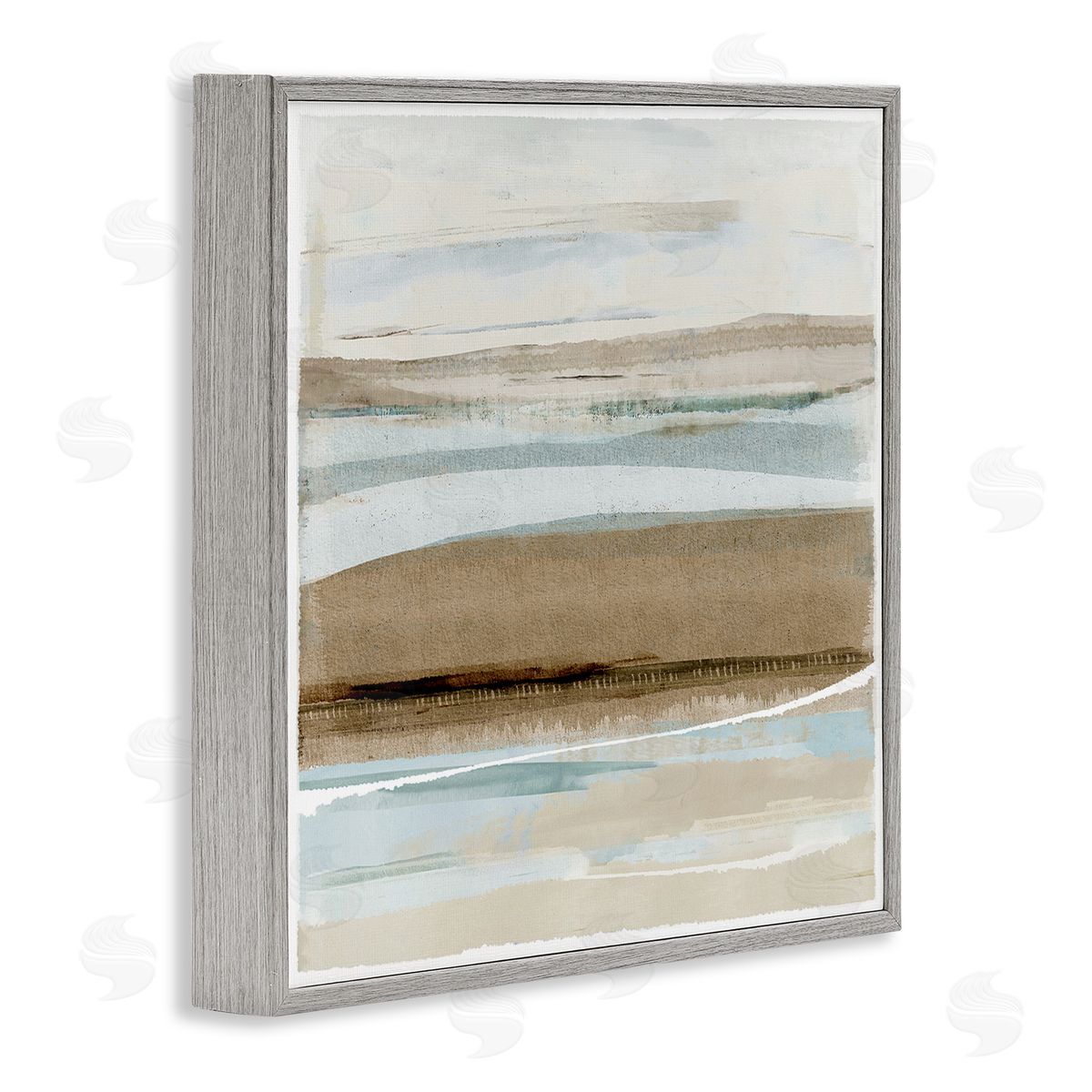 Soft Winter Sands Grey Frame Print Wall Art, Home Decor by Flora Kouta