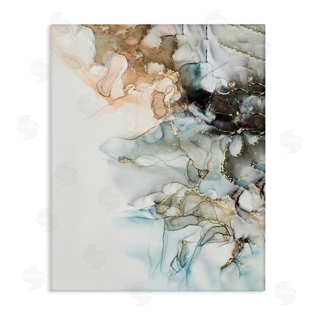 Glam and Neutral Abstraction Canvas Wall Art, Home Decor by Incado