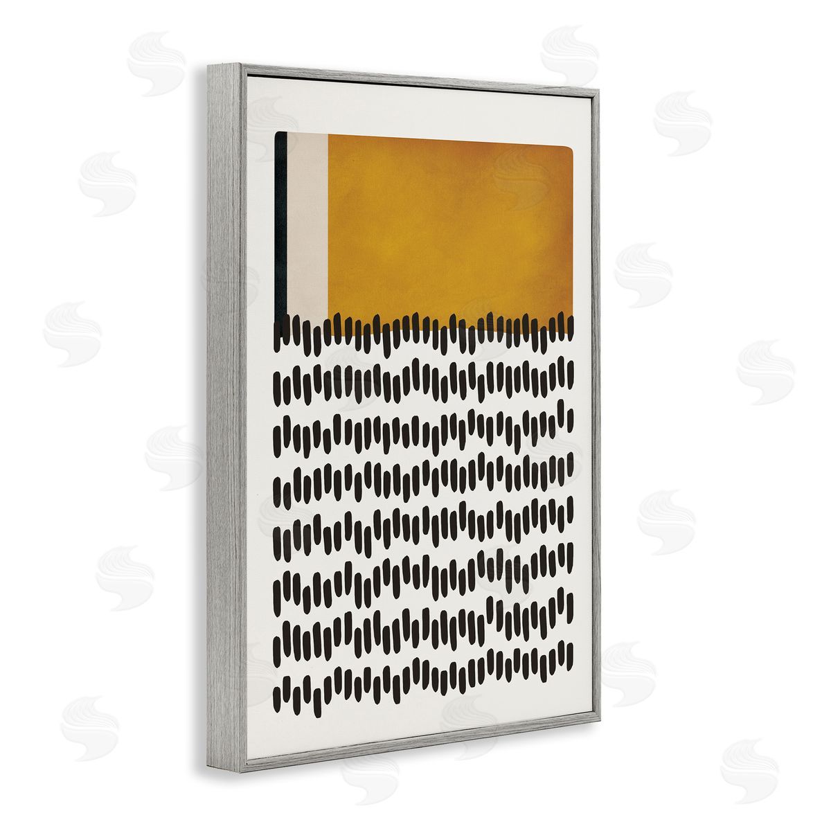 Geometric Crosby Street Grey Frame Print Wall Art, Home Decor by JJ Design House, LLC.
