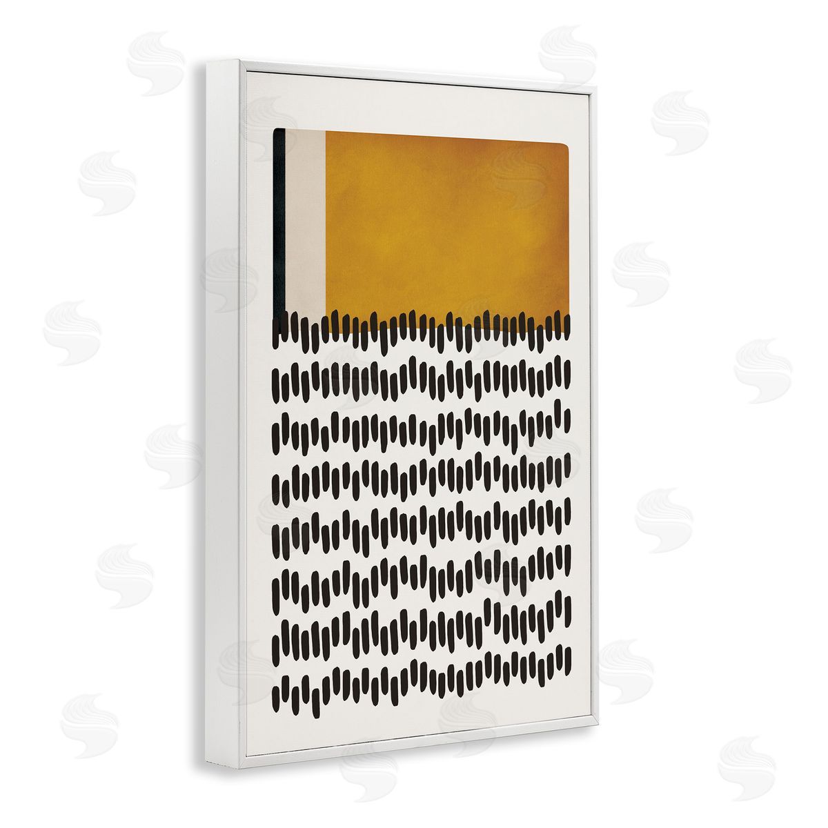Geometric Crosby Street White Frame Print Wall Art, Home Decor by JJ Design House, LLC.