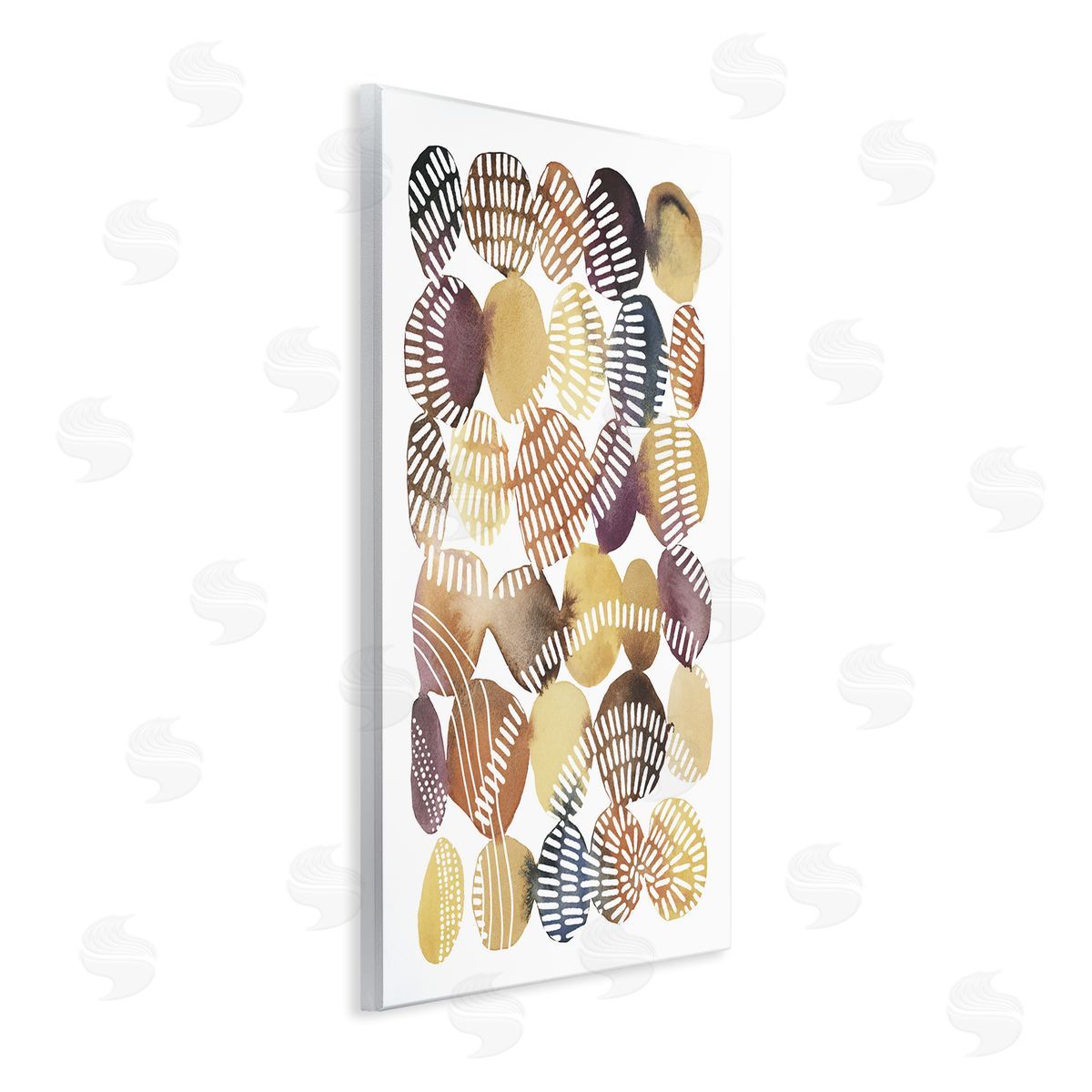 Southwestern Patterned Pebbles Wood Plaque Wall Art, Home Decor by Jetty Home, LLC