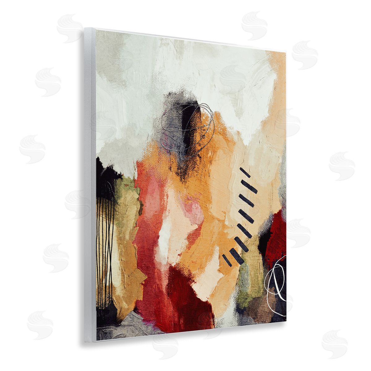 Abstract Southwestern Pattern Wood Plaque Wall Art, Home Decor by Lisa Nohren