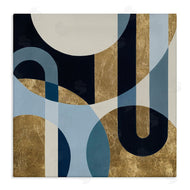 Hanna Melin | Gold and Blue Circular Shapes