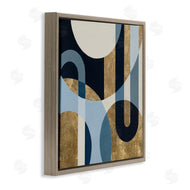 Hanna Melin | Gold and Blue Circular Shapes