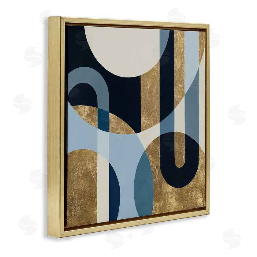 Hanna Melin | Gold and Blue Circular Shapes