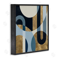 Hanna Melin | Gold and Blue Circular Shapes