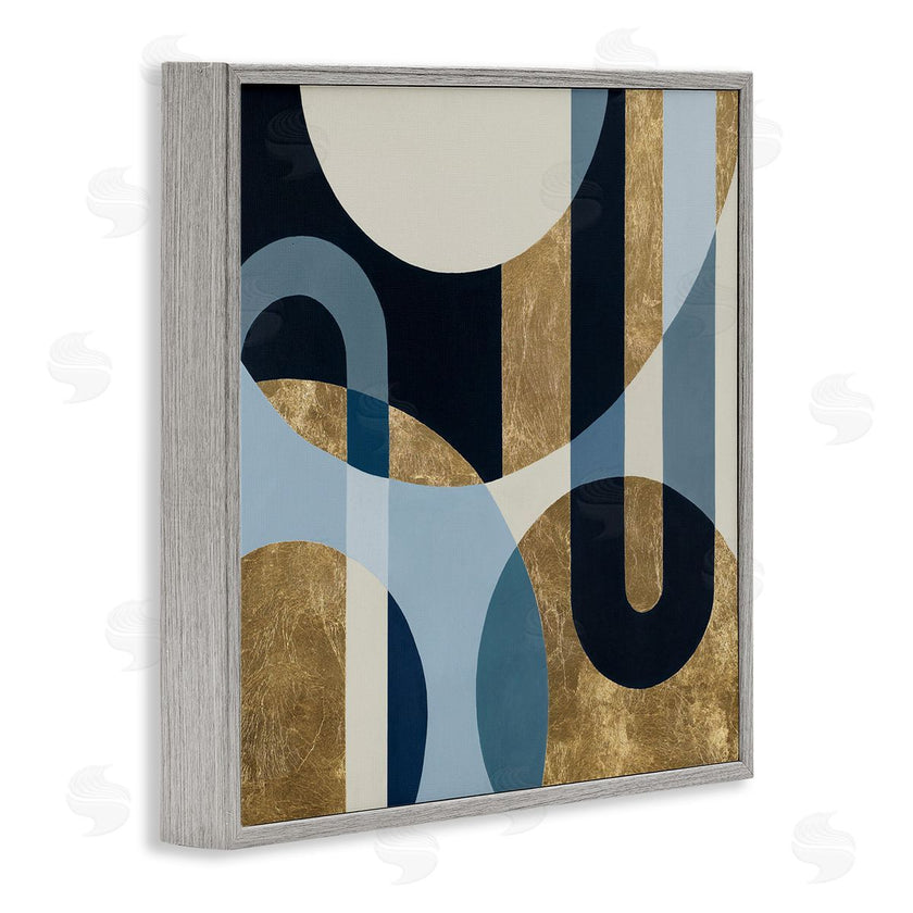 Hanna Melin | Gold and Blue Circular Shapes