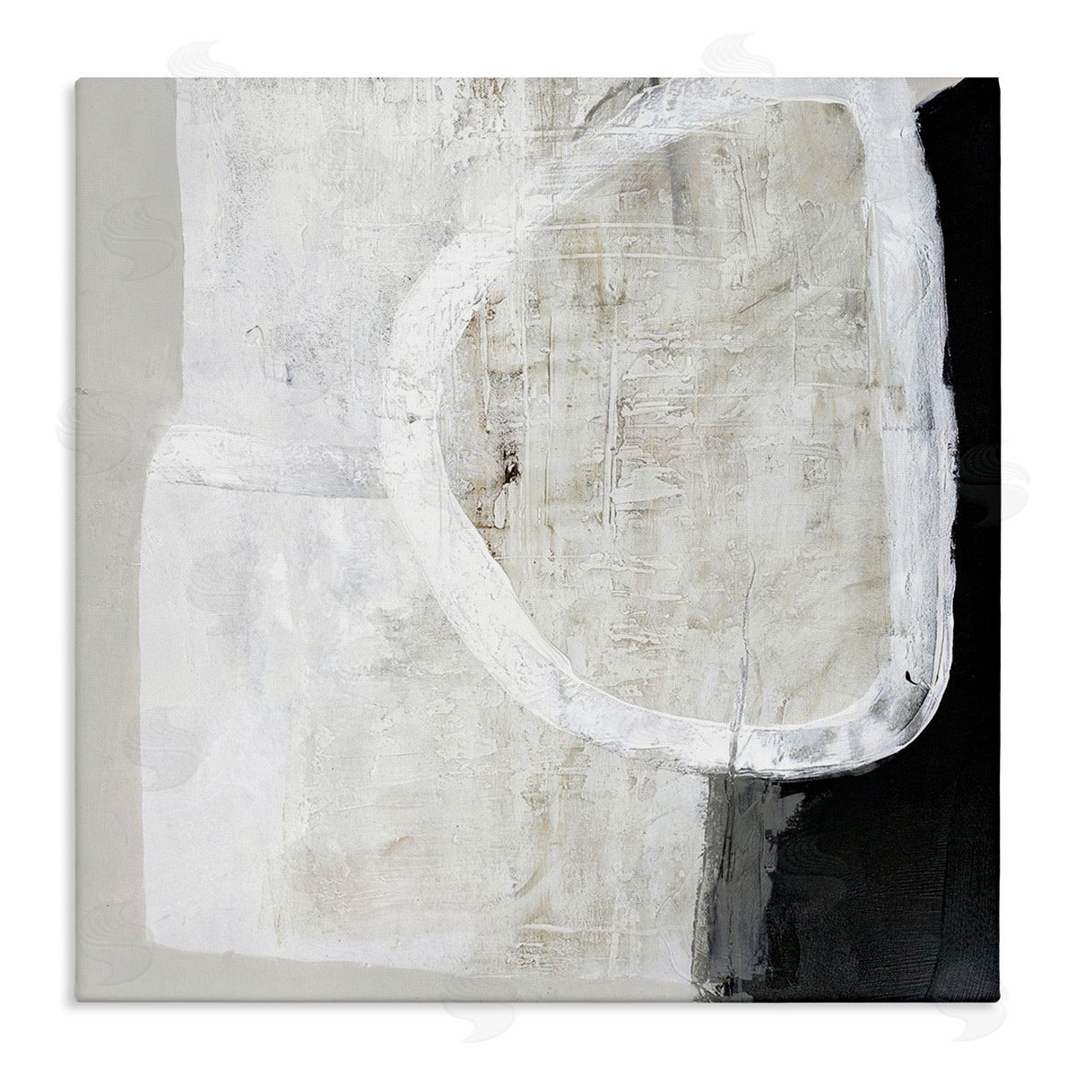 Modern Neutral Abstraction Canvas Wall Art, Home Decor by Design Fabrikken