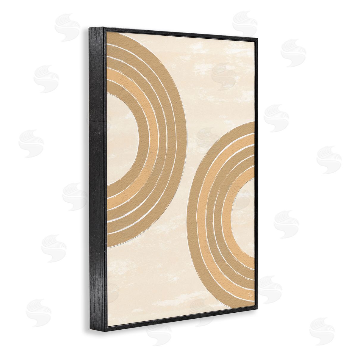 Neutral Arch Expressions Black Frame Print Wall Art, Home Decor by Martina Pavlova