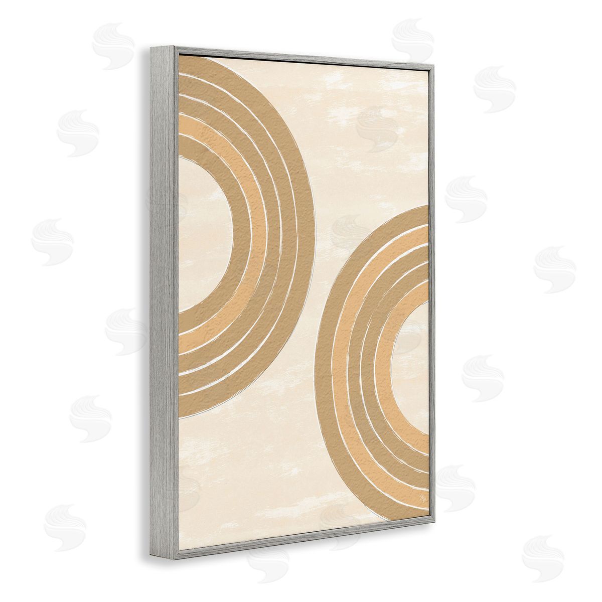 Neutral Arch Expressions Grey Frame Print Wall Art, Home Decor by Martina Pavlova