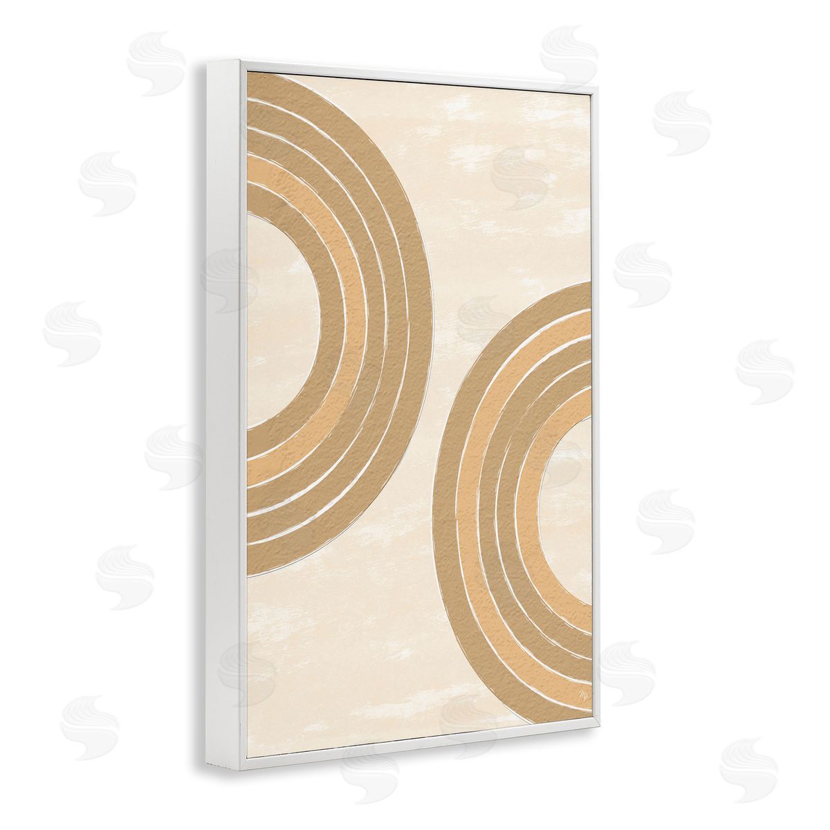 Neutral Arch Expressions White Frame Print Wall Art, Home Decor by Martina Pavlova