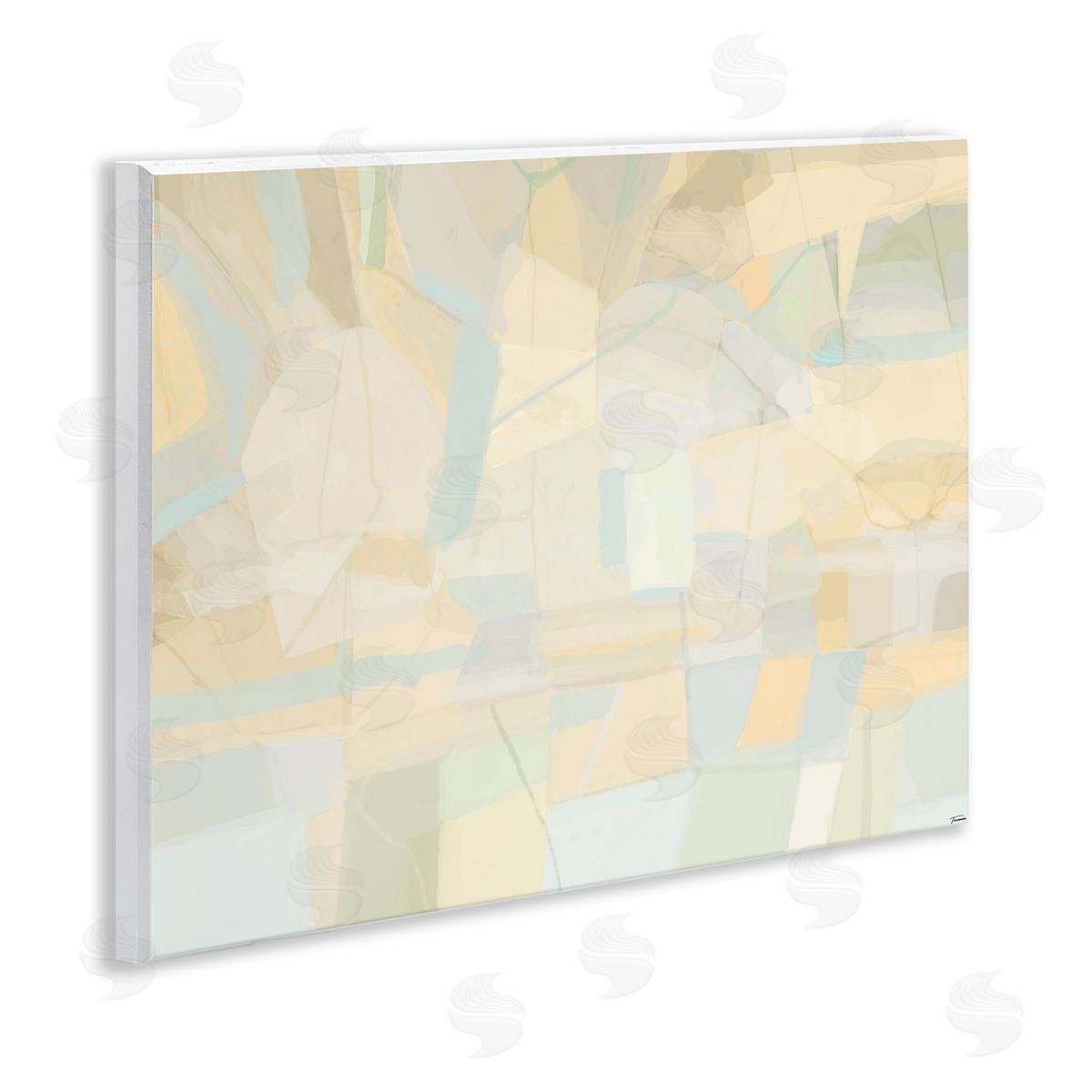 Geometric Neutral Expression Wood Plaque Wall Art, Home Decor by Michael Tienhaara