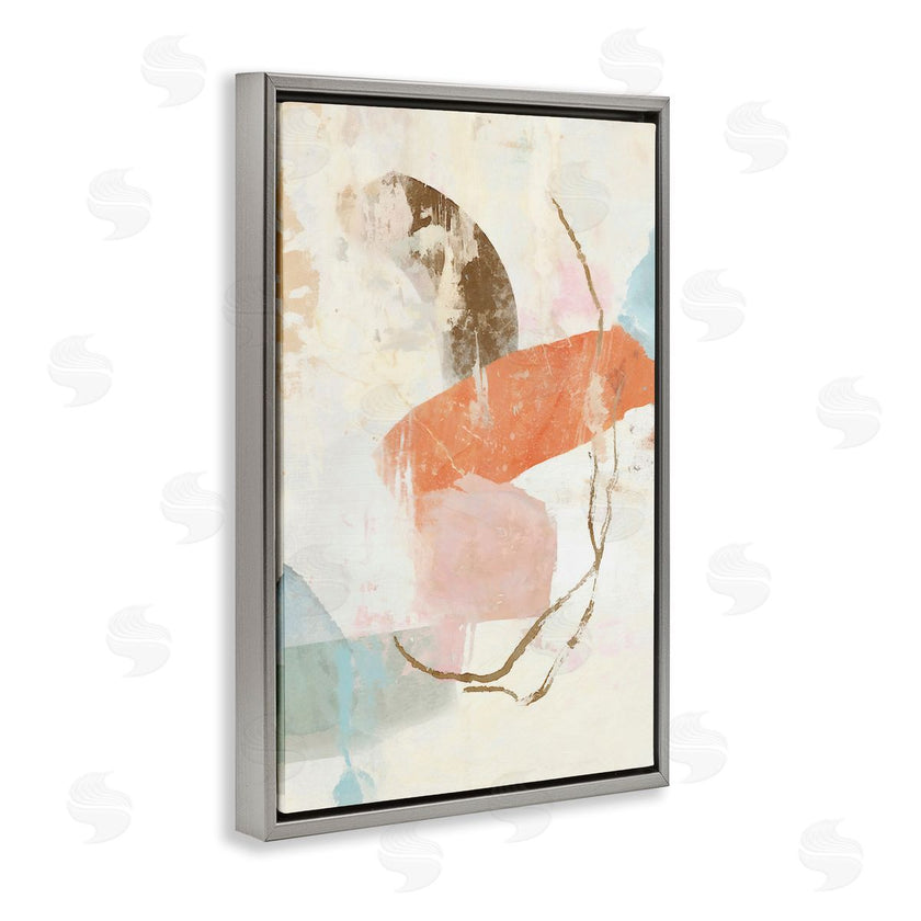 Suzanne Nicoll | Rustic Abstract with Orange Accent