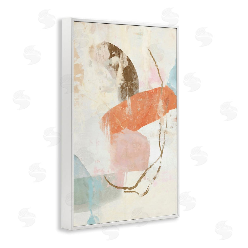 Suzanne Nicoll | Rustic Abstract with Orange Accent
