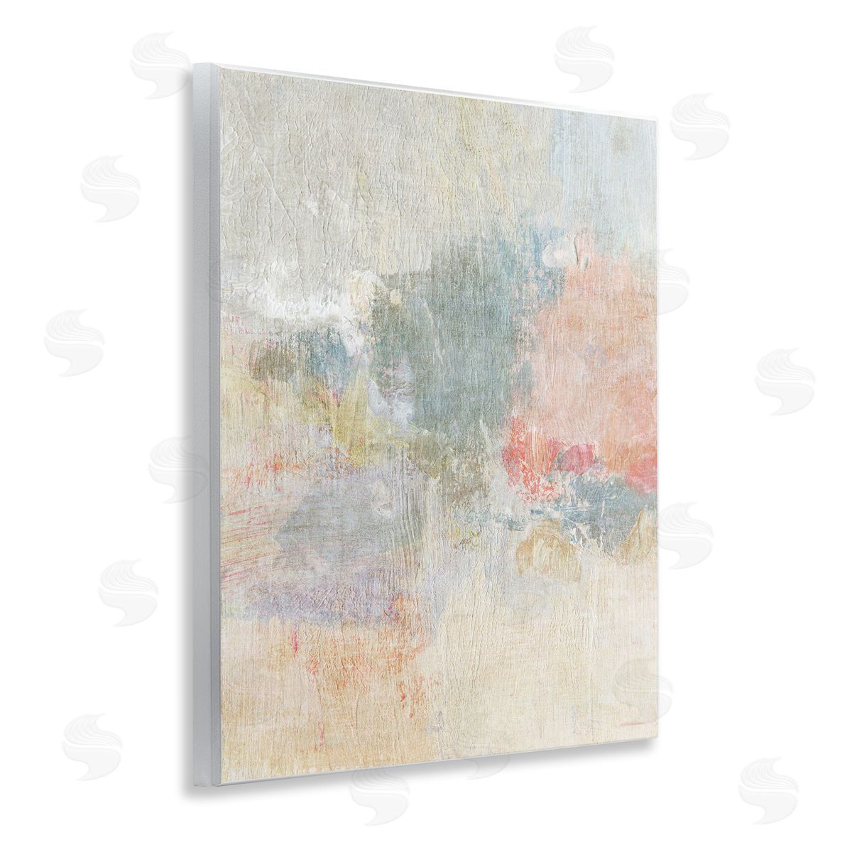 Soft Ombre Abstraction Wood Plaque Wall Art, Home Decor by Suzanne Nicoll