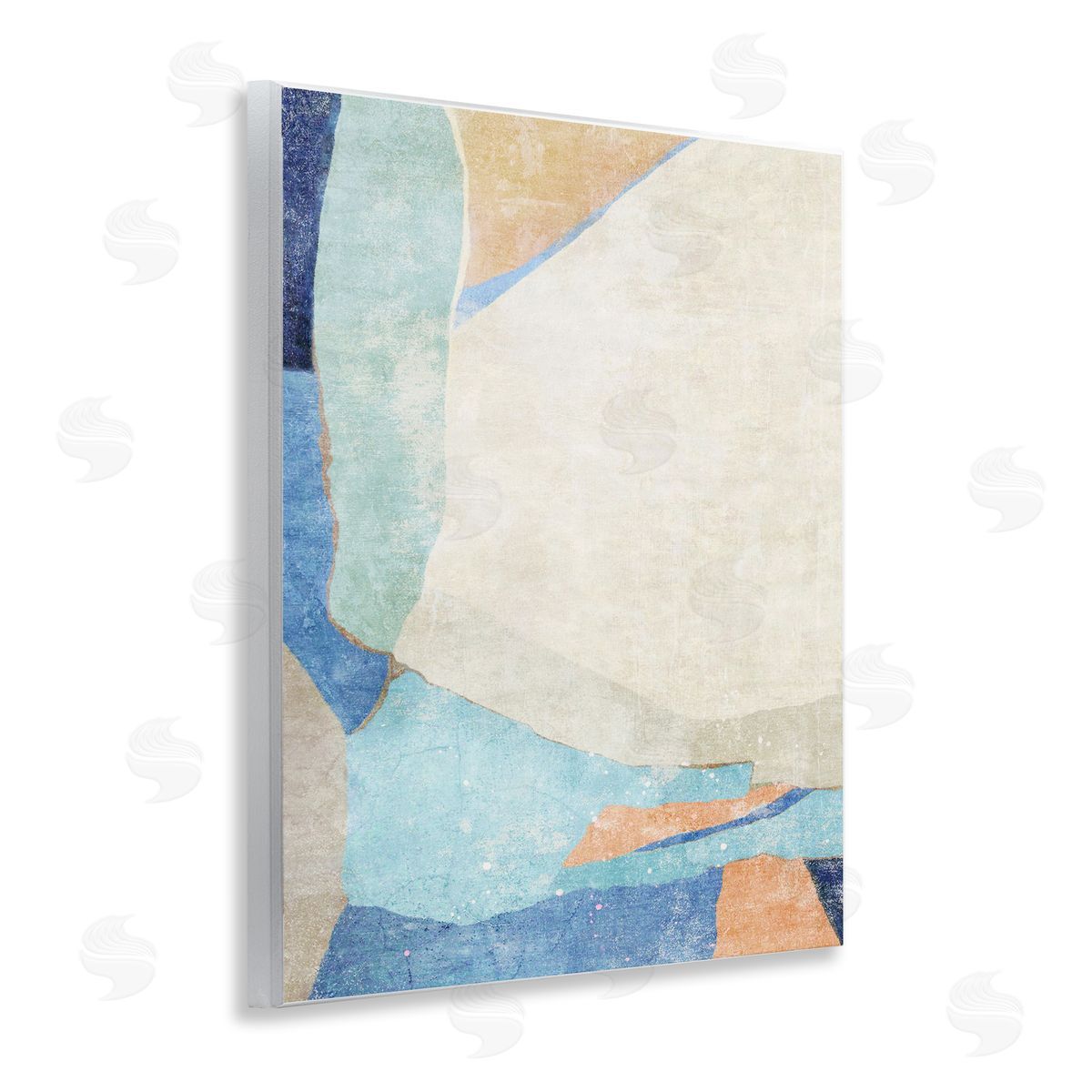 Geometric Rustic Shapes Wood Plaque Wall Art, Home Decor by Suzanne Nicoll