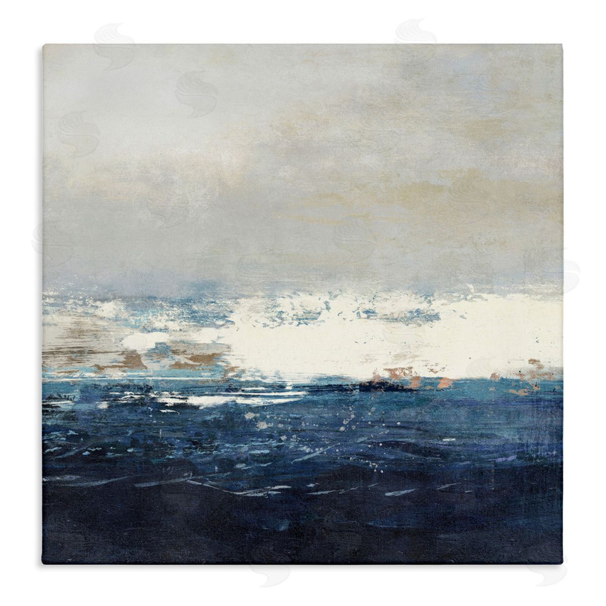Abstract Ocean Tide Canvas Wall Art, Home Decor by Suzanne Nicoll