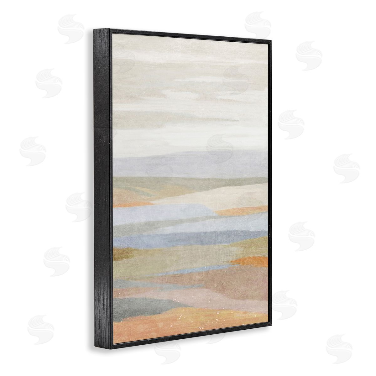 Neutral Beach Dunes Black Frame Print Wall Art, Home Decor by Suzanne Nicoll