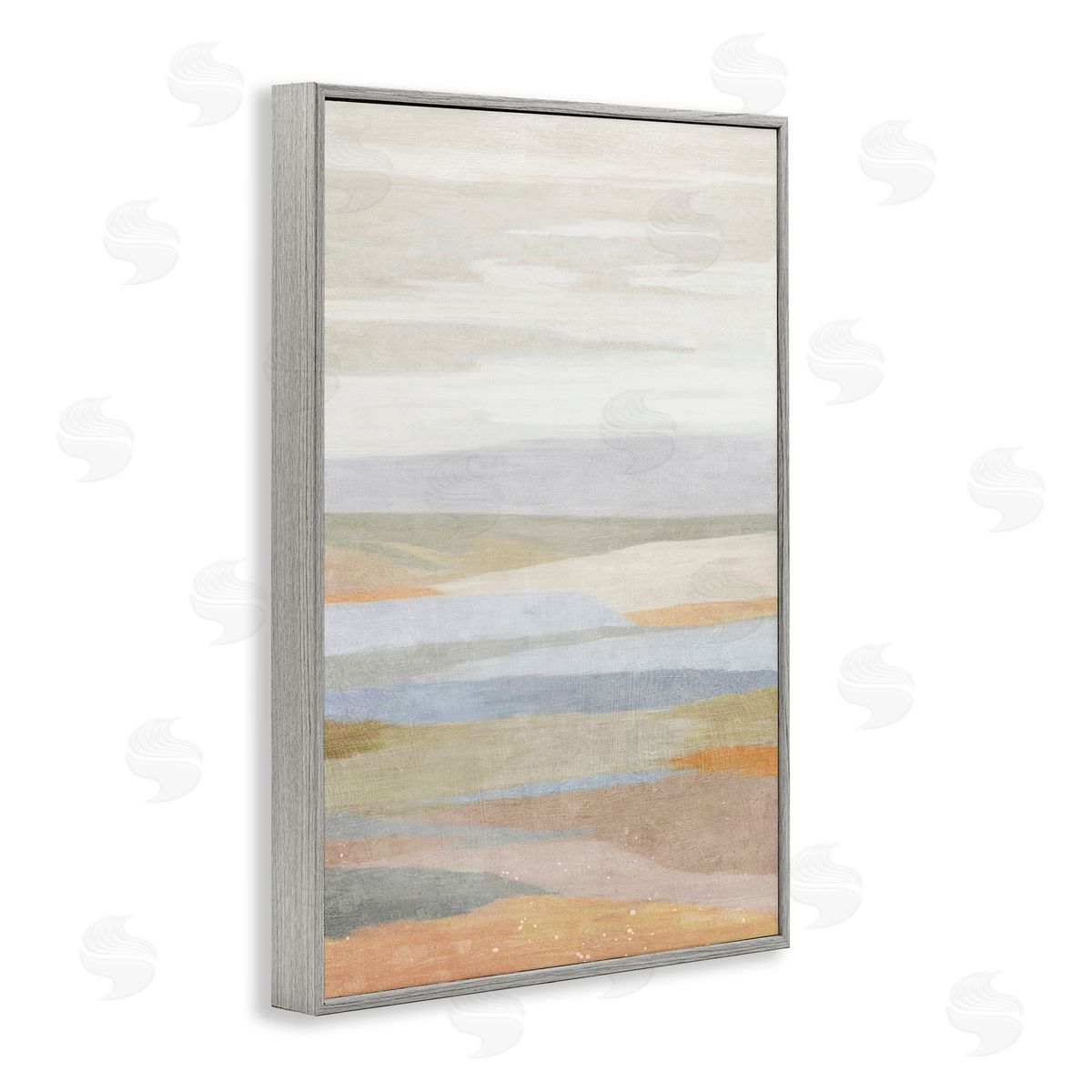 Neutral Beach Dunes Grey Frame Print Wall Art, Home Decor by Suzanne Nicoll