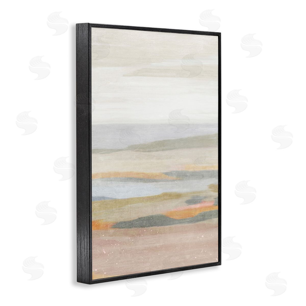 Calming Neutral Beach Black Frame Print Wall Art, Home Decor by Suzanne Nicoll